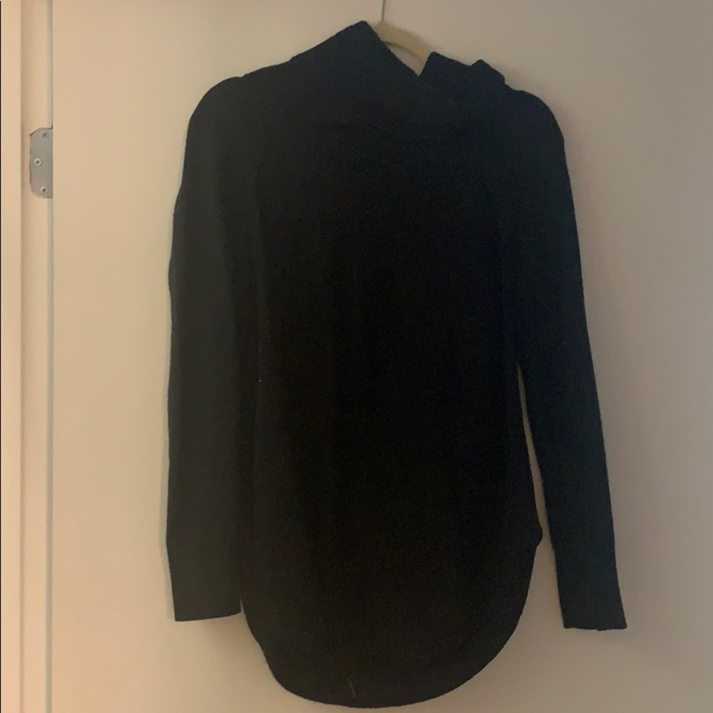 Cozy black scoop neck sweater